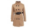 Women's Vintage/Work Thick Long Sleeve Long Coat (Cotton/Wool Blends)