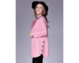 Women's Casual/Daily Street chic Pea CoatsSolid Notch Lapel Long Sleeve Winter Pink / Red / Yellow Wool / Cotton Medium