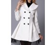 New Women Slim Fit double-breasted wool Trench Coat Casual Outwear