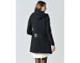 Women's Casual/Daily Simple CoatSolid Hooded Long Sleeve Fall Black Wool Thick