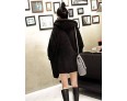 Winter Women's Solid Color Multi-color Coats & Jackets , Sexy / Casual / Work Crew Neck Long Sleeve