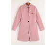 Women's Casual/Daily Simple Coat,Solid Notch Lapel Long Sleeve Spring Pink / Red / Green / Purple Wool Medium