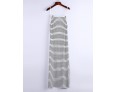 Women's Sexy / Beach Striped Sweater Dress , Strap Maxi Polyester