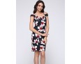 Women's Sexy Floral Bodycon Dress , V Neck Knee-length Cotton / Polyester