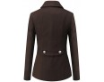 Women's Fashion Slim Beam Waist Long Sleeved Woolen Coat