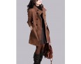 New WomenWoolen Coat Winter Slim Double Breasted Overcoat Winter Coats Long Outerwear for Women