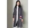 Women's Casual/Daily Simple Fur CoatSolid Asymmetrical Long Sleeve Fall / Winter Gray Wool Thick