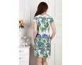 Brand FashionWomen's Vintage / Casual / Day Floral Plus Size / Sheath Dress , Round Neck Knee-length