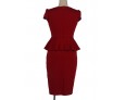 Women's Vintage / Street chic Solid Bodycon Dress,Asymmetrical Knee-length Cotton / Polyester