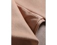 Boutique S Formal / Work Simple CoatSolid Peaked Lapel Long Sleeve Winter Beige Wool / Spandex Medium