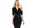 Women's Vintage Elegant Business Casual Half-sleeve Dress