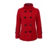 Women's Vintage/Work Thick Long Sleeve Regular Coat (Cotton/Wool Blends)