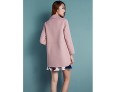 Women's Casual/Daily Simple Coat,Solid Notch Lapel Long Sleeve Winter Blue / Pink / Red Polyester Medium