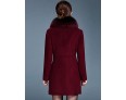 Women's Plus Size / Casual/Daily Simple Coat,Solid Round Neck Long Sleeve Winter Red / Black Wool / Faux Fur Thick