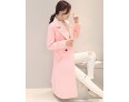 Fall Winter Going out Casual Women's Coat Solid Color Suit Collar Long Sleeve Long Section Maone Overcoat More Colors