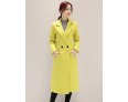 Fall Winter Going out Casual Women's Coat Solid Color Suit Collar Long Sleeve Long Section Maone Overcoat More Colors